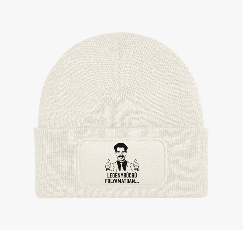Borat legénybúcsú folyamatban téli sapka