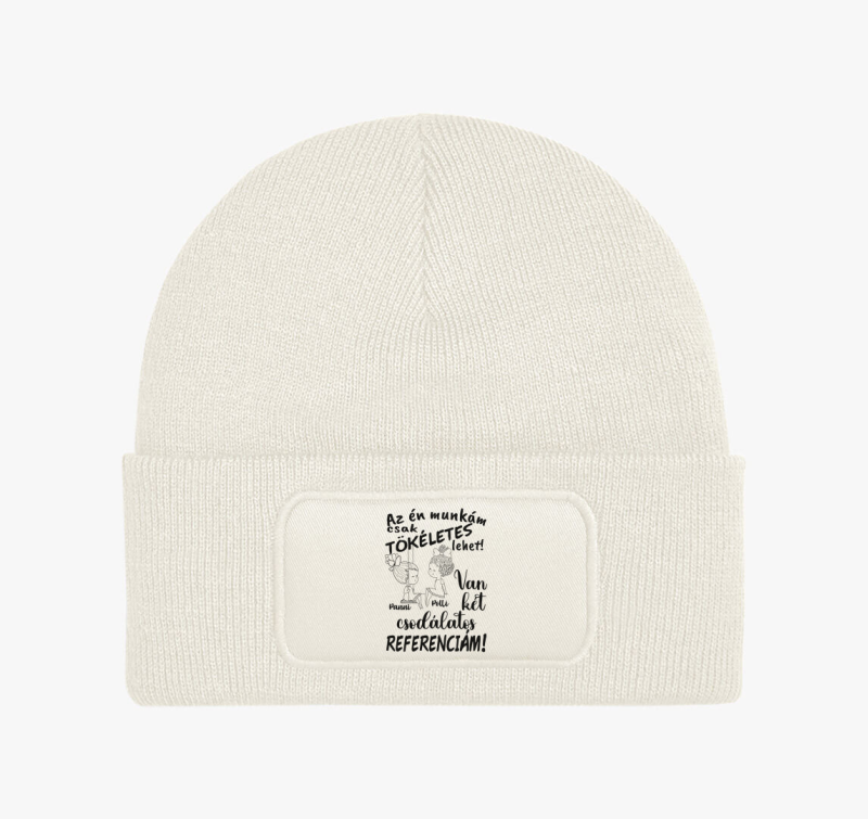 Az én munkám csak tökéletes lehet, csodálatos referenciám lány lány téli sapka