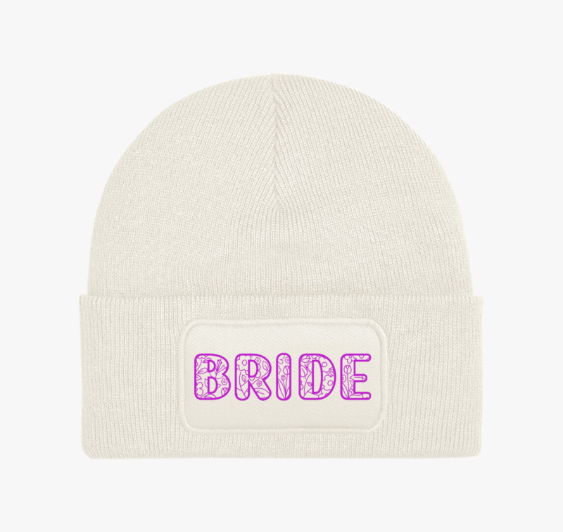 Bride virágos pink téli sapka