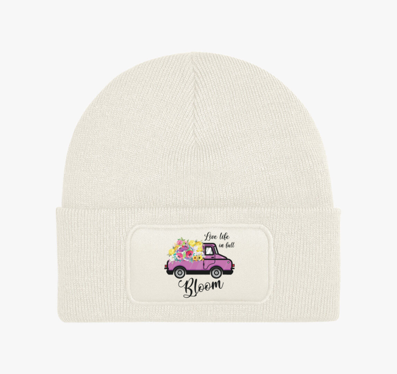 Live life in full bloom téli sapka