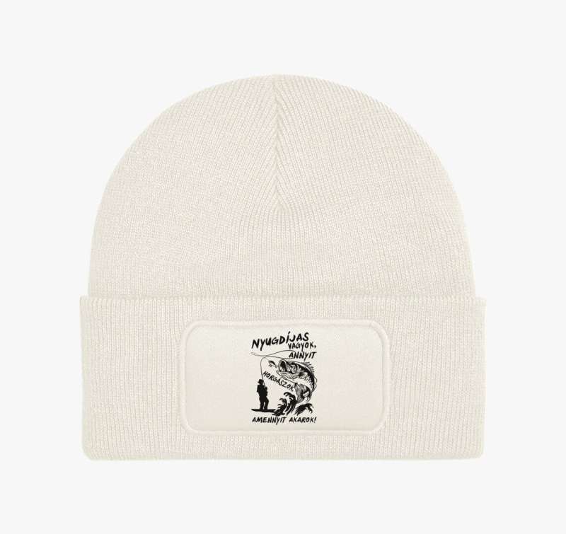 Nyugdíjas vagyok, annyit horgászok, amennyit akarok téli sapka