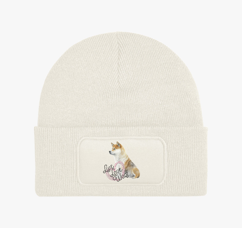 Akita szivecskés téli sapka