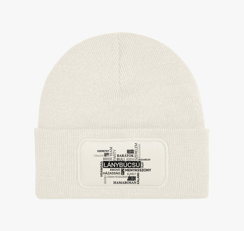 Szófelhős lánybúcsú téli sapka