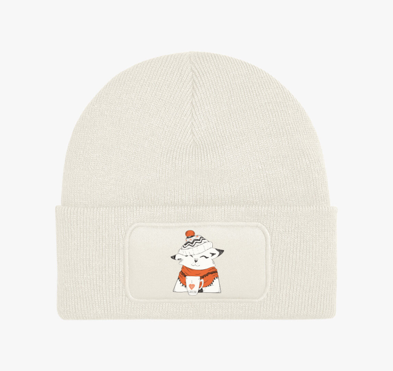 Winter cat caffeine téli sapka