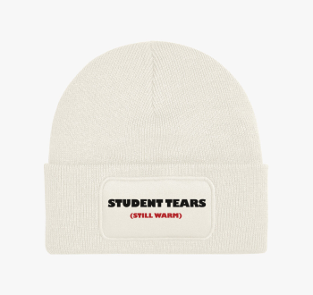Student tears warm t