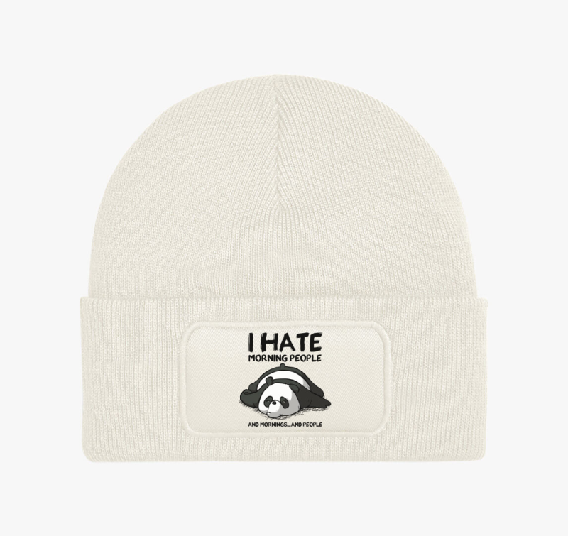 I hate morning people téli sapka