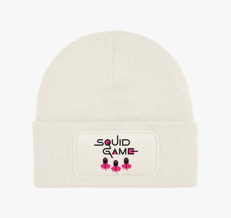 Squid Game feliratú téli sapka