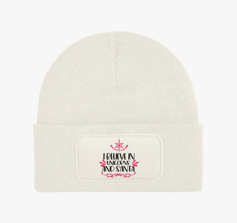 Unicorn santa téli sapka