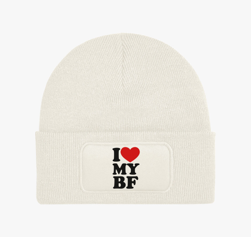 I love my bf téli sapka