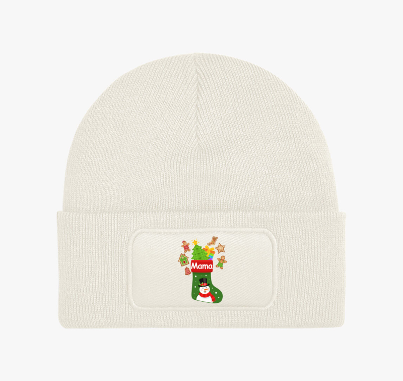 Mama karácsonyi zokni téli sapka
