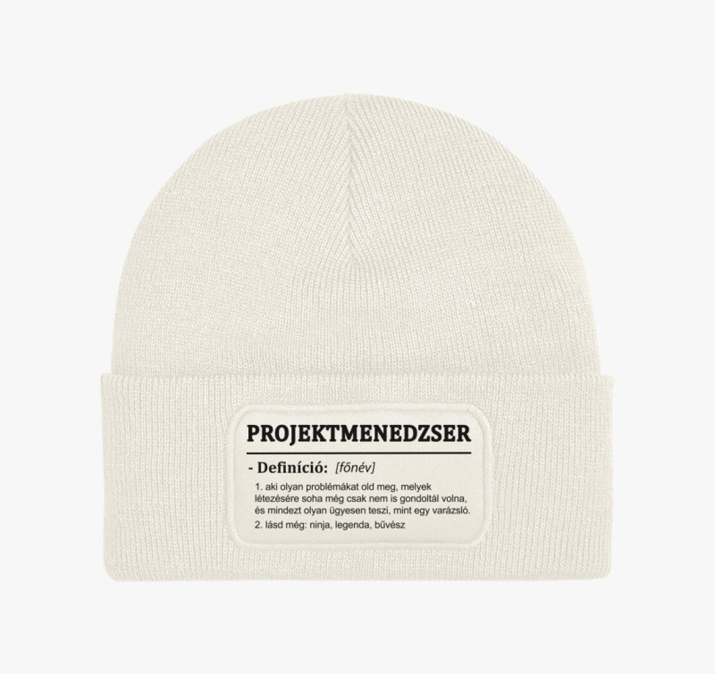 Projektmenedzser téli sapka