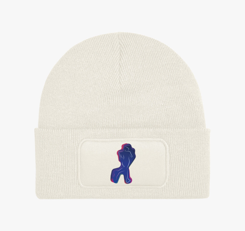 Futó női alakos téli sapka