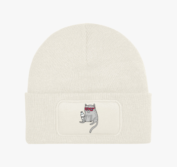 Beállt macska téli s