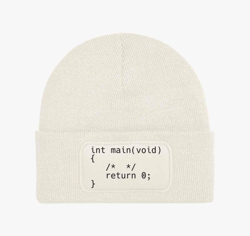 Kódsoros téli sapka, codereknek