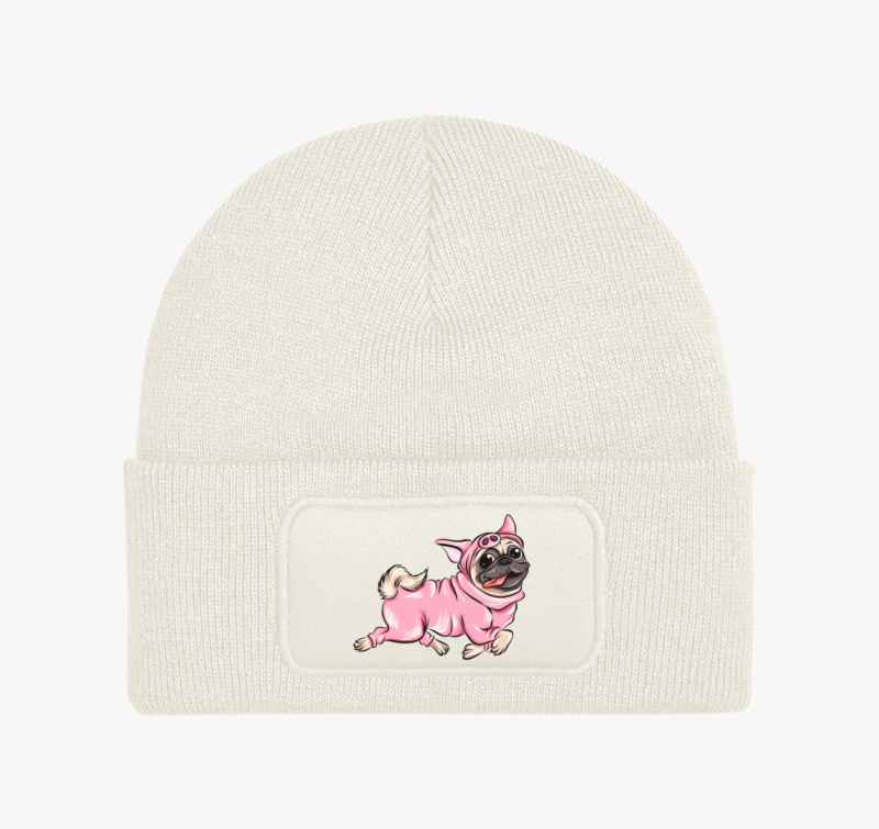 Malacnak álcázott mopszos téli sapka