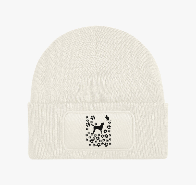 Kutya, cica barátság téli sapka