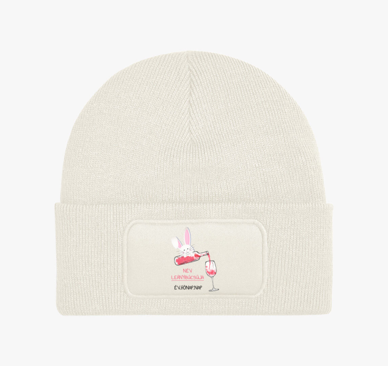 Nyuszis lánybúcsús téli sapka