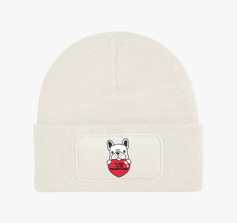 Kutyás Valentin napi téli sapka hölgyeknek