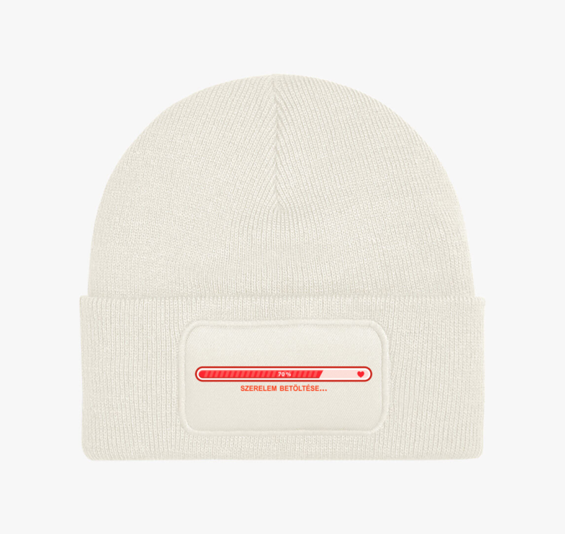 Szerelem betöltése -  kismama téli sapka