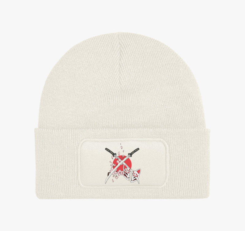 Japán kitsune maszkos téli sapka