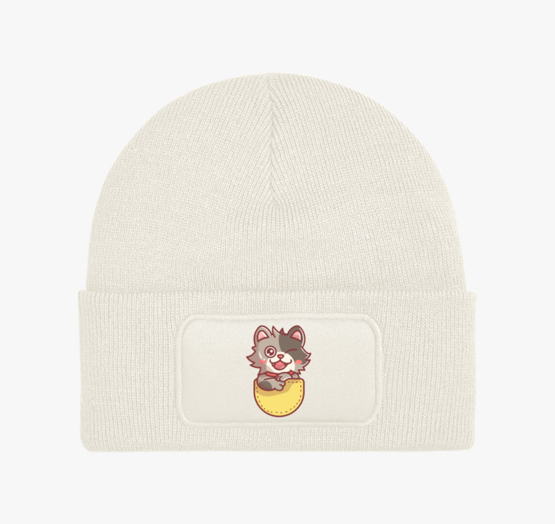 Kismacskás zsebmintás téli sapka