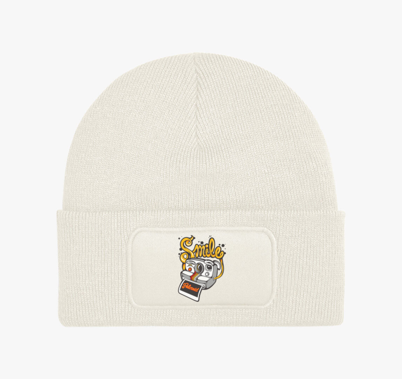 Polaroid fényképezőgép téli sapka