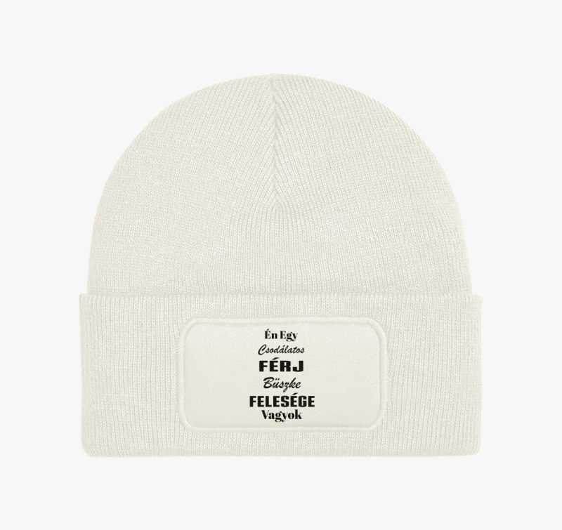 Csodás férj, büszke feleség téli sapka