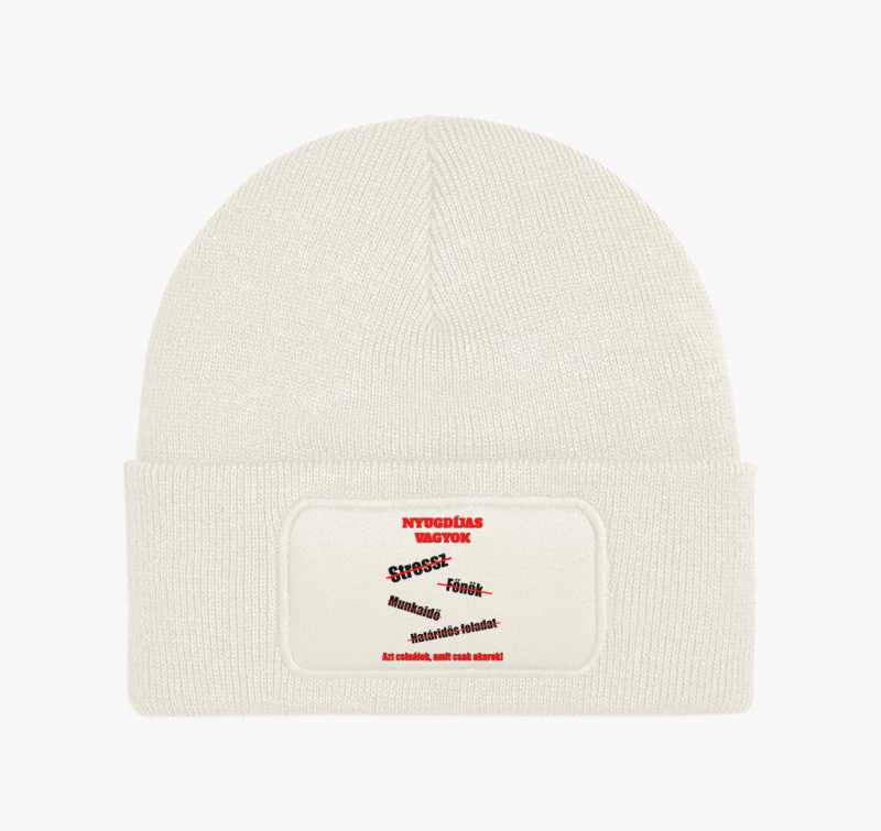 Nyugdíjas téli sapka