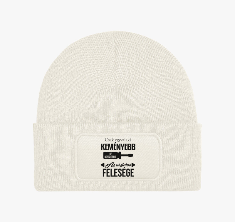 Asztalos feleség - asztalos téli sapka