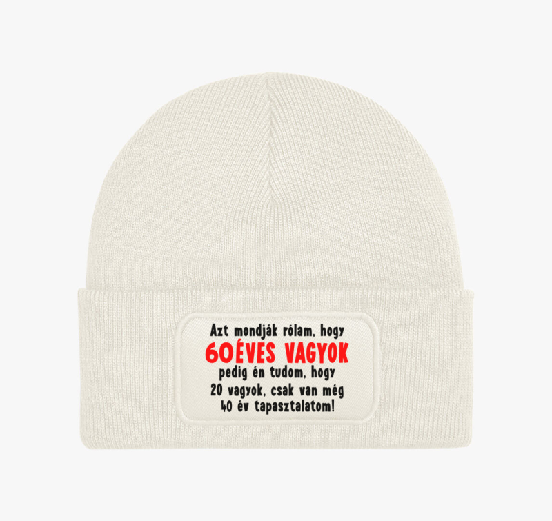 Azt mondják rólam... Születésnapos téli sapka - válaszható évszámmal - 