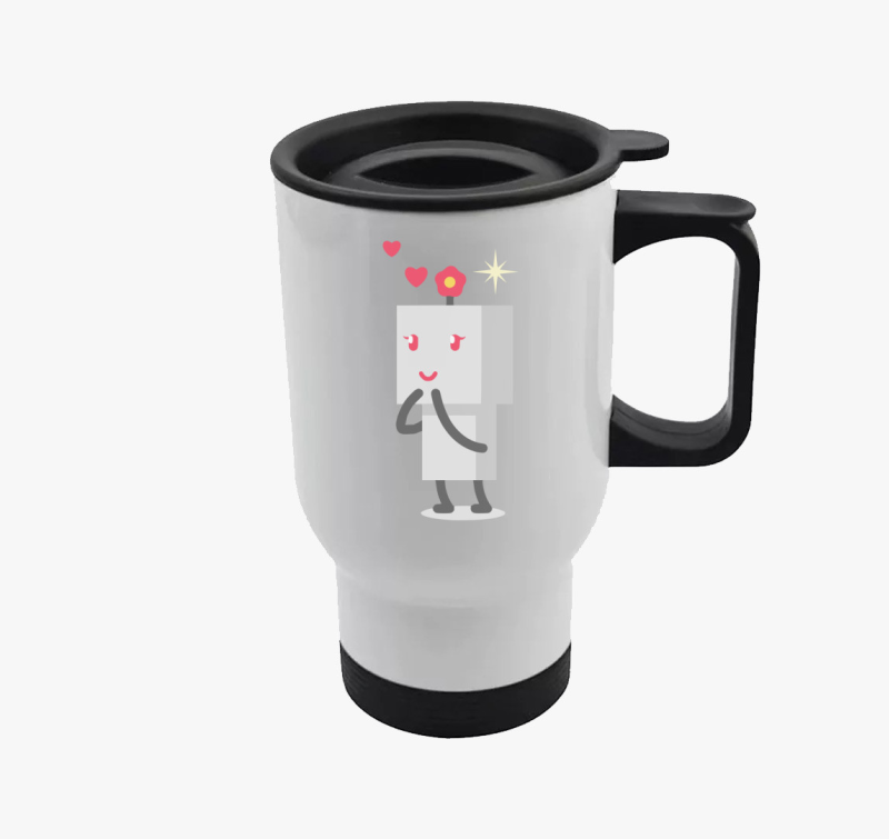 Robot szerelmes lány páros termosz