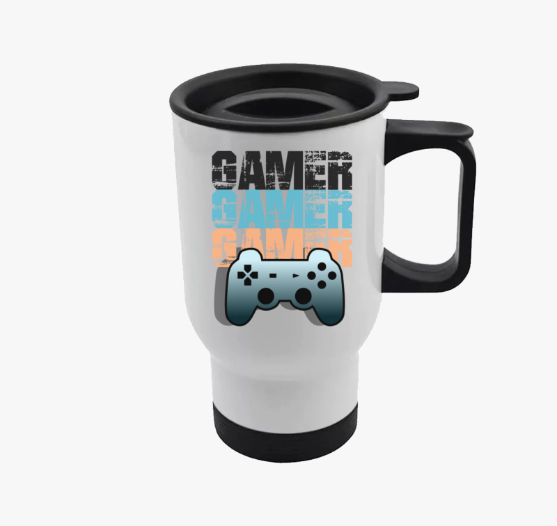 Gamer mintás termosz