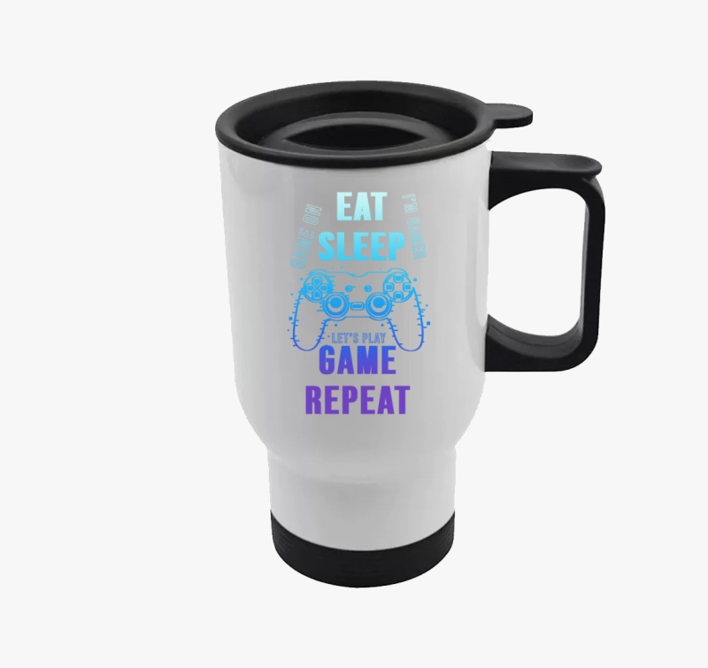 Eat sleep play game repeat termosz