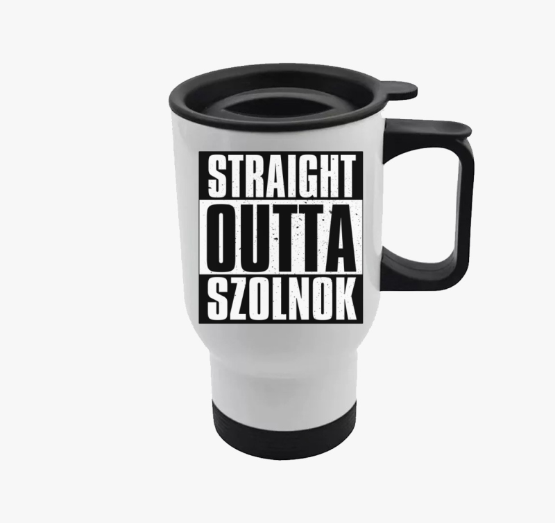 Straight Outta Szolnok (beírható) termosz