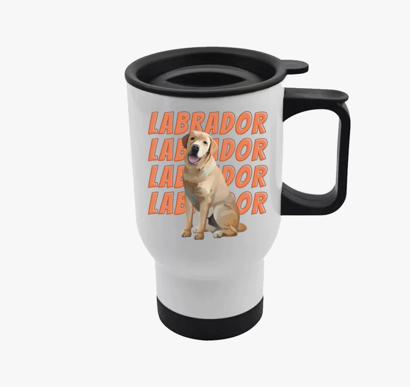 Labrador mintás termosz