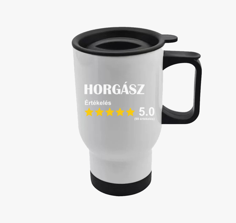 Horgász értékelős termosz