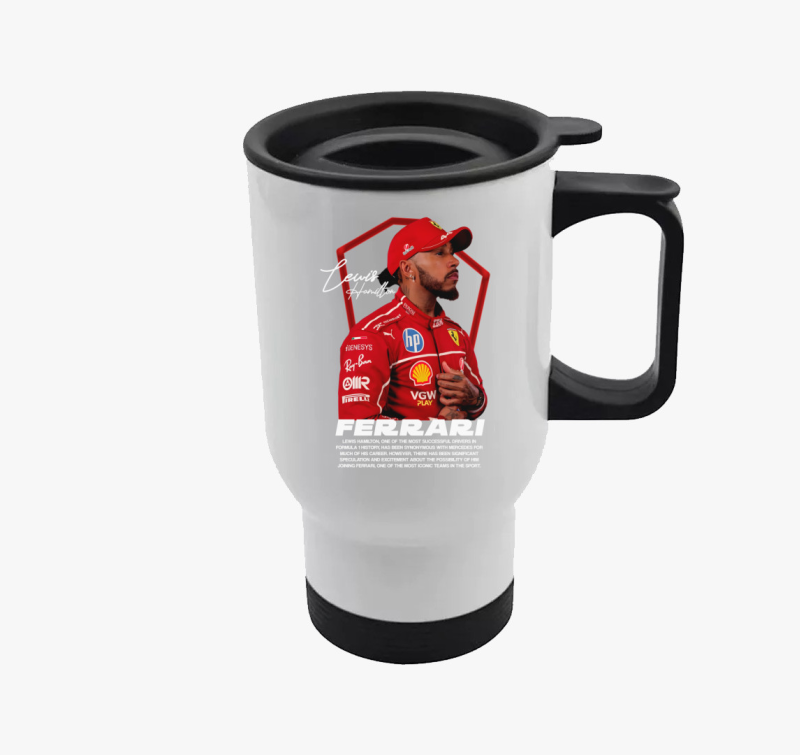 Lewis Hamilton Ferrari Arckép termosz