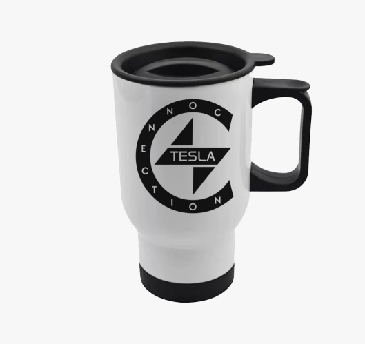 TeslaConnection fekete logós t...