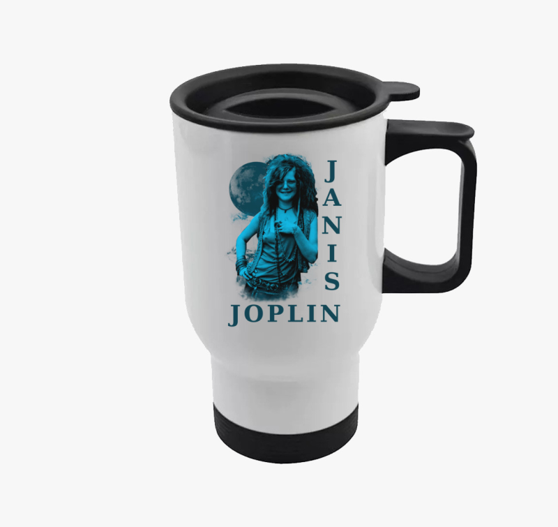 Janis Joplin kék portré termosz