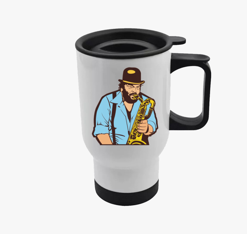 Szaxofonozó Bud Spencer termosz