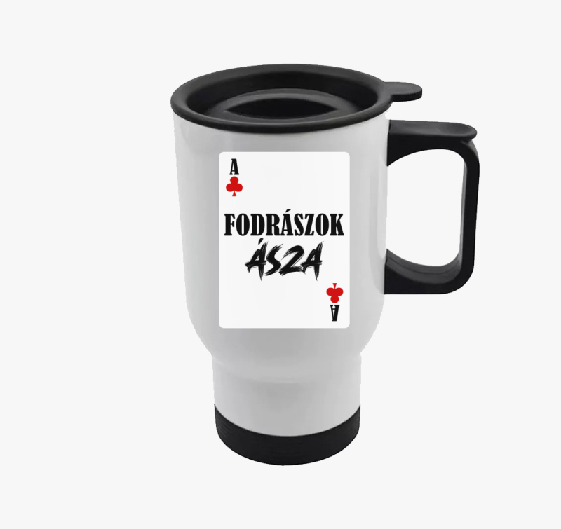 Fodrászok ásza kártyás termosz