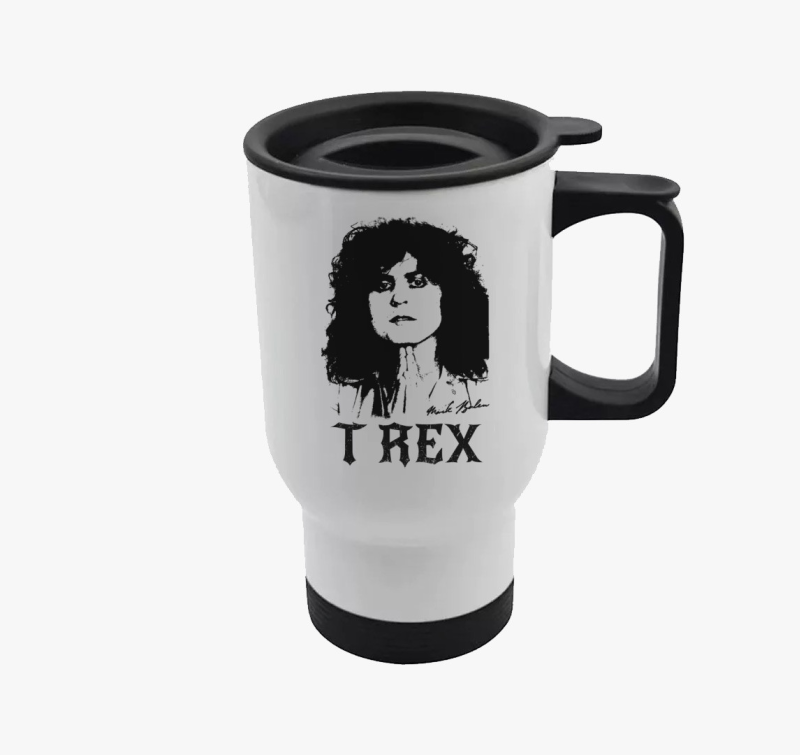T-REX  Marc Bolan portré rajz termosz