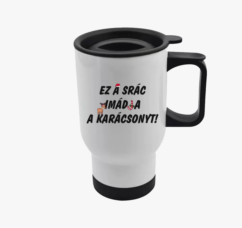 Ez a srác imádja a karácsonyt termosz