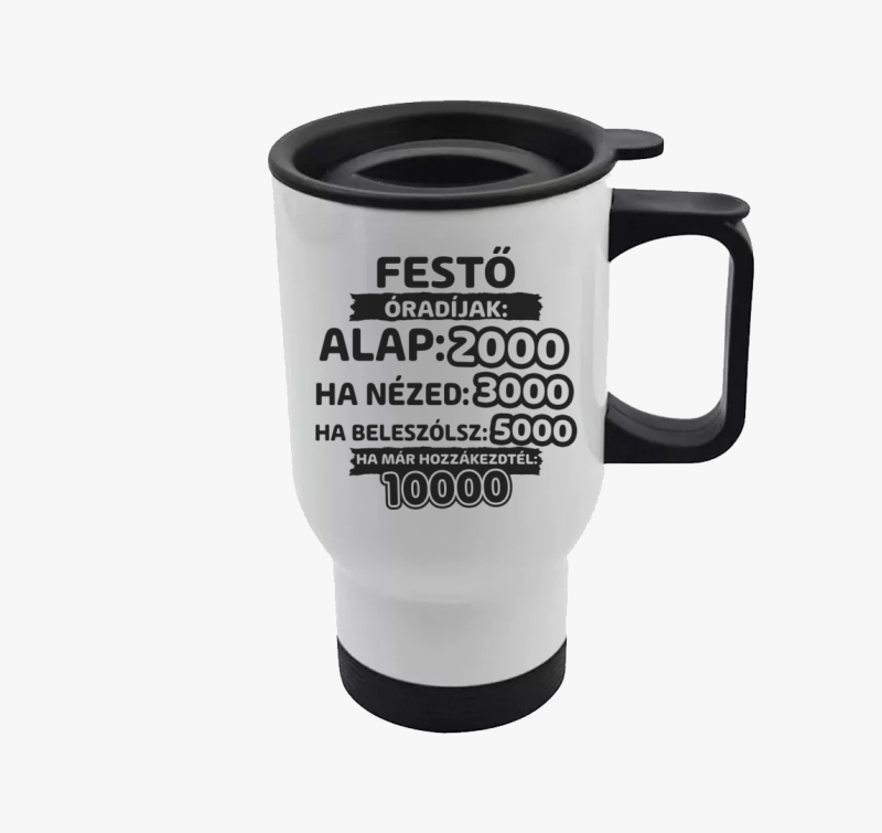 Festő óradíjak munka termosz
