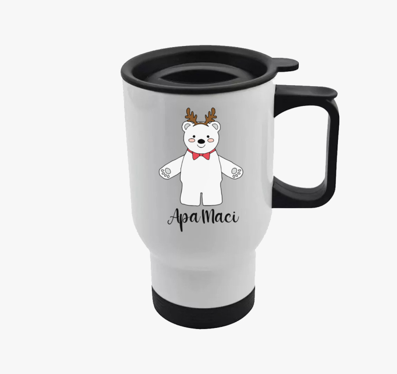 Apa maci karácsonyi termosz