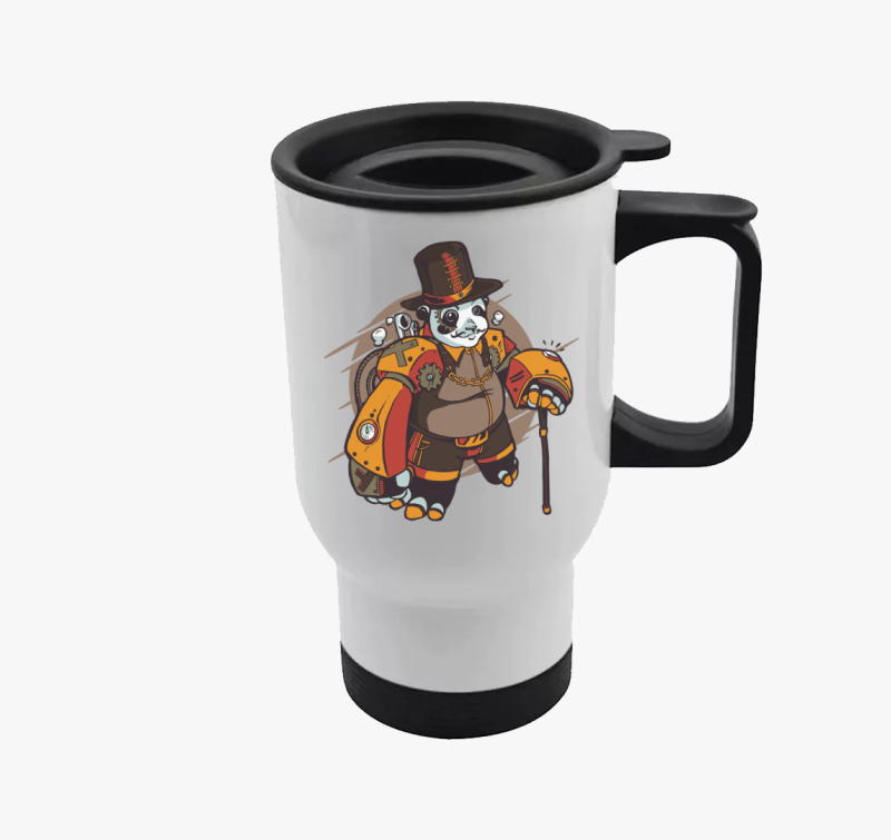 Steampunk Panda termosz