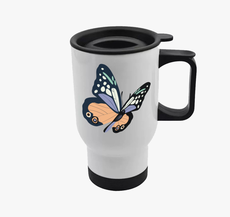 Gyönyörű pillangó termosz