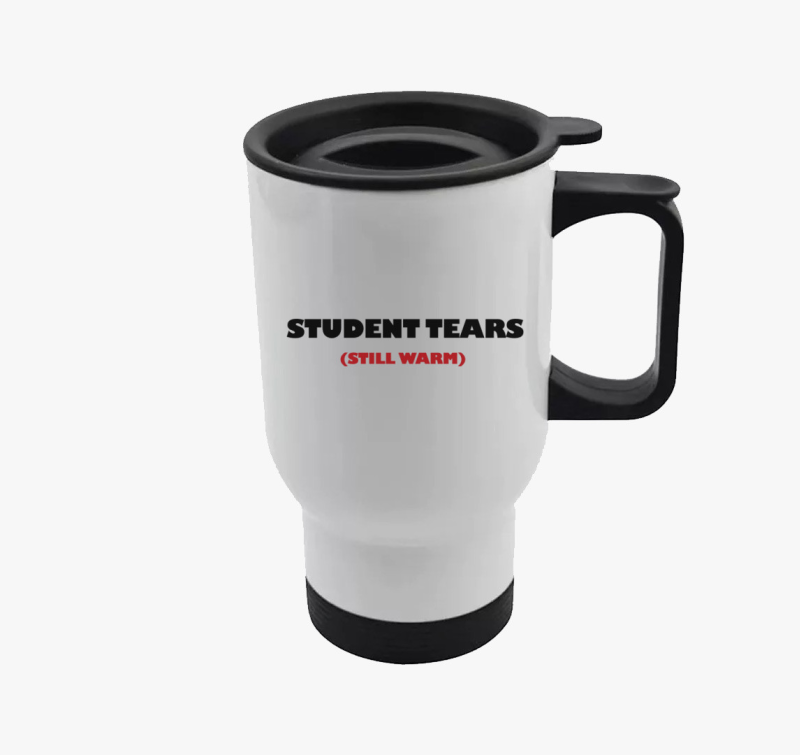 Student tears warm termosz