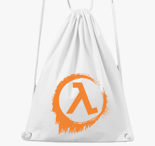Half Life logo tornazsák
