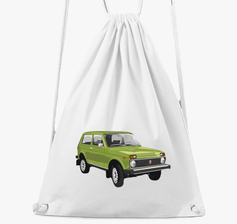 Zöld Lada Niva tornazsák